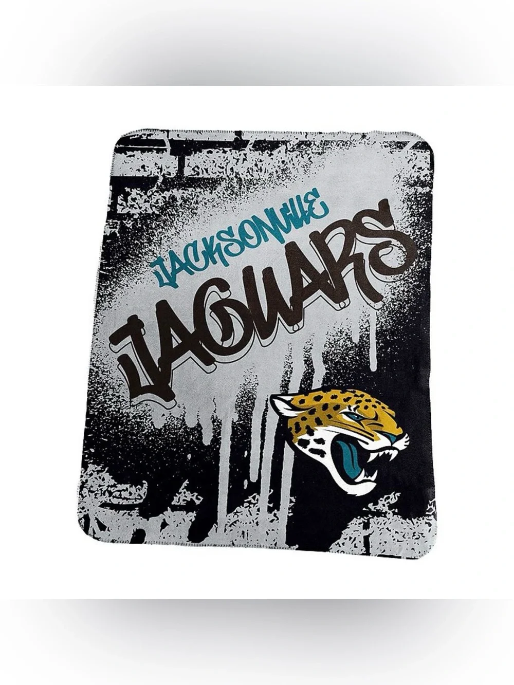 Jacksonville Jaguars Fleece Graphic Throw Blanket - New 50x60